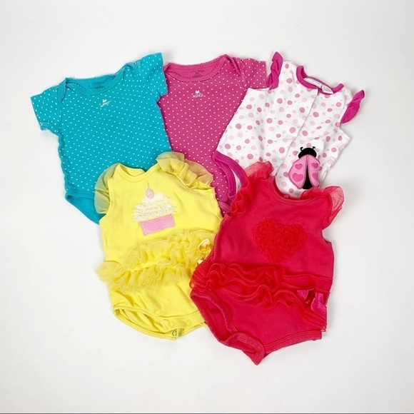 Other - Lot of 5 Baby Girl 3-6 Month Onesie/One Piece